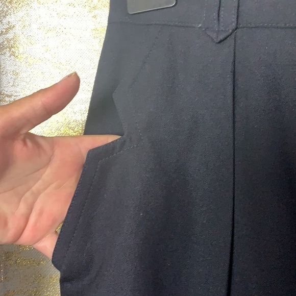 Vintage🧚♀️Escada By Margaretha Ley Navy Blue 100% Pure Wool Pants Size 38 - Picture 3 of 15